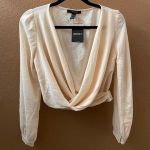 Business Women’s Forever 21 Cream Top